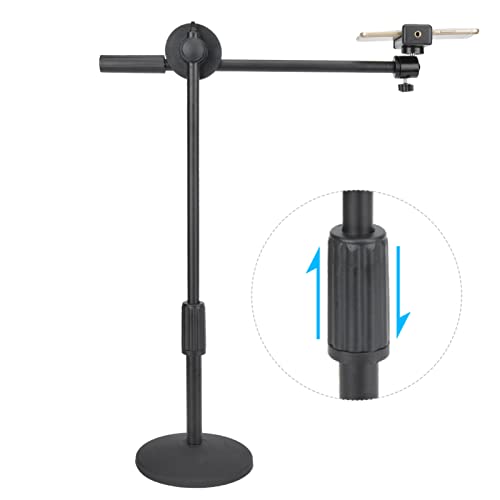 Suporte para Tablet Selfie Ring Light Phone, Suporte para Telefone Aéreo 3 Em 1, Braço Longo Ajustáv