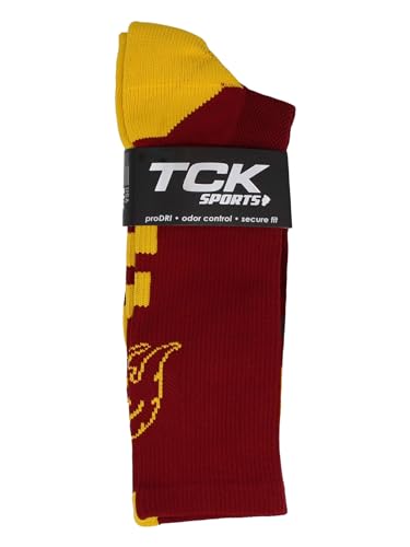TCK USC Trojans Socks Baseline Crew3