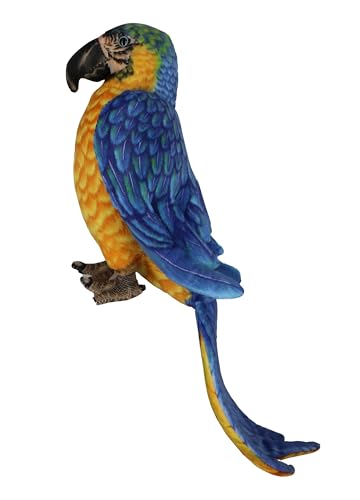 Image of Tickles Cute Parrot Soft Stuffed Plush Bird Toy for Kids Boys & Girls Birthday Gifts (Size: 30 cm Color: Blue & Yellow)