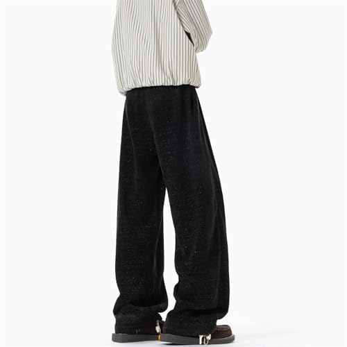 Seidarise Men's Men's Diagonal Stripe Wide - Leg Pants, Adjustable Belted Waist, Trendy & Comfortable for Casual Wear3