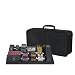 Gator Cases Aluminum Guitar Pedal Board with Carry Bag; Large: 23.75" x 10.66" | Stealth Black (GPB-BAK-1)