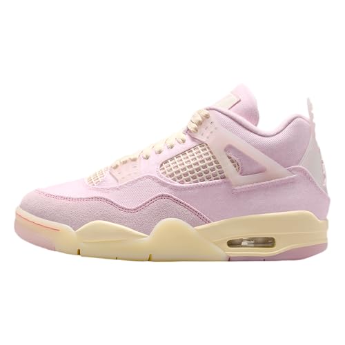 Image of Air Jordan 4 Retro Women's Shoes (Pearl Pink /Coconut Milk /Muslin /Iced Carmine)