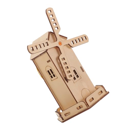 BCOATH Giocattoli in Legno Energia Solare Da Assemblare Di Mulino a Vento Per Ragazzo Ragazza Kit Scientifico Per Esperimenti Fai Da Te Per Ragazzi e Ragazze