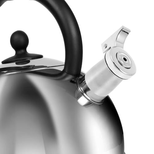 HOMSFOU Buse Sifflante En Acier Inoxydable Pour Bouilloire Accessoire Remplacement Portable Compatible Maison Camping 2.28X2.17X1.42 Pouces