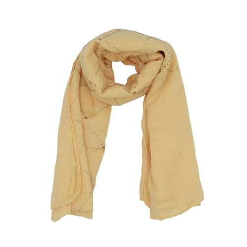 JUMISEE Women Shiny Rhinestone Long Scarf Shawl Elegant Muslim Hijab Head Wrap Scarves for Ladies3