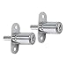 YeVhear 2Pcs Poussoir Serrure De Tiroir De Verrouillage 19 x 40mm pour Porte Coulissante, Armoire De Bureau Meubles Armoire Casier Vitrine avec Clés (Sans Vis) Clé Différente
