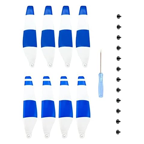 Dickly Set of 8 Drone Propellers Replacement Blades for Mini 3Pro, Higher Accuracy High Performance , Blue White Cover