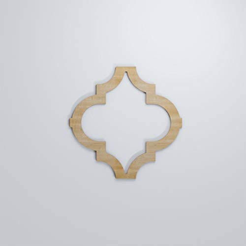 Image of Marrakesh Decorative Fretwork Wood Wall Panels, Small, 11 3 /8 inch W x 11 3 /8 inch H x 1 /4 inch T, Hickory