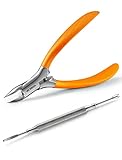 Multifunktionales Paronychie-Nagelknipser-Set: 1. Zehennagel-Nagelknipser: Kann die härtesten eingewachsenen Zehennägel schneiden. 2. Zehennagelfeile: Verwenden Sie die Nagelfeile, um die Kante abzufeilen oder in den dickeren Teil der Haut zu bohren. Sie können auch den eingewachsenen Teil von der Haut abheben und die Feile am anderen Ende kann die Nagelhaut entfernen
