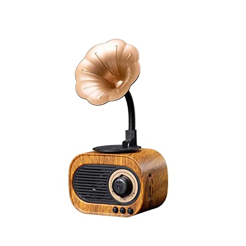 FURUIWUFENG Bocina Bluetooth Altavoz Bluetooth Retro Pequeño Altavoz Subwoofer Card Alto Volumen Inicio Pequeño fonógrafo Inalámbrico Creativo Audio Portátil Al Aire Libre Bocina Bluetooth