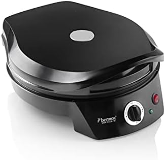 Bild 2 - Bestron elektrischer Pizzaofen, Pizza Maker bis 230°C, mit Ober-/Unterhitze, für selbstgemachte oder Tiefkühl-Pizza, Flammkuchen, Quiche oder Wraps bis Ø 27cm, 1800 Watt, Farbe: Schwarz