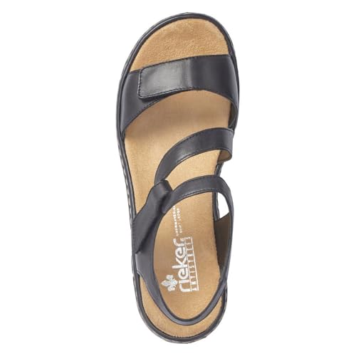 Rieker 659C7 Regina Women's Sandals - Leather, Adjustable Fit, Lightweight Anti-Stress Comfort with Arch Support and Durable Sole for All-Day Walking3