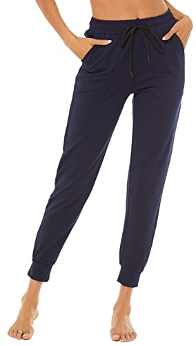 AvaCostume Calça de moletom feminina leve de algodão para ioga jo...