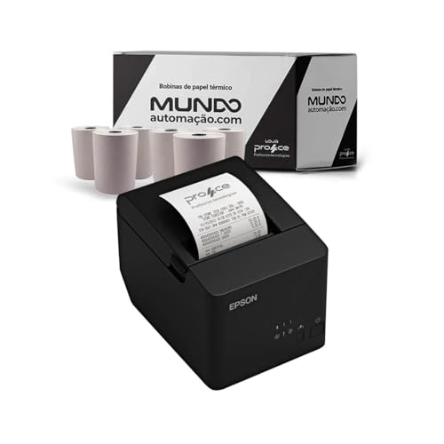 Kit Impressora Epson Tm-T20X USB Serial + Bobina 80x40 30 Un