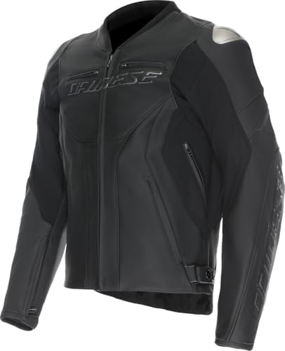 Dainese Racing 5 Blouson de moto en cuir, noir, 46