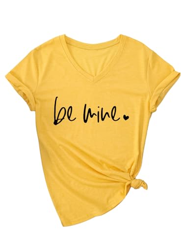 Cadeaux de Saint-Valentin : t-shirt mignon en cœur pour elle