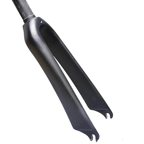 Fourche rigide carbone 9x100 mm avec tube droit pour vélo 14 pouces