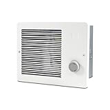 White Wall Heater with Adjustable Thermostat