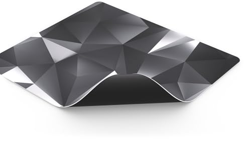 Endorfy Crystal Black L, Tappetino Per Mouse 450X400 Mm L, Guida Per Mouse Liscia, Bordo Stampato, Base In Gomma Antiscivolo, Design Elegante - 6