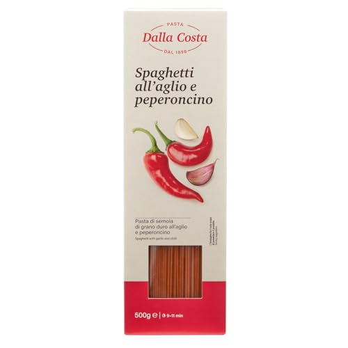 Dalla Costa Espaguetis de ajo y pimiento rojo paquete de ahorro 20x500 gramos