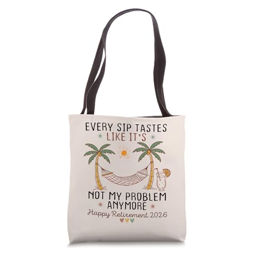 Bolso Tote para Jubilación Divertida Playa Tropical 2026 miniatura 1