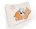 NICI Kissen Faultier Wave Dave rechteckig 43x25cm– Flauschiges Kuscheltierkissen Faultier-rechteckiges Stofftierkissen, 48574, Beige