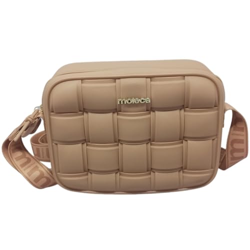 Moleca, Bolsa Moleca Infantil Trançada – Estilo Casual para Meninas (Nude)