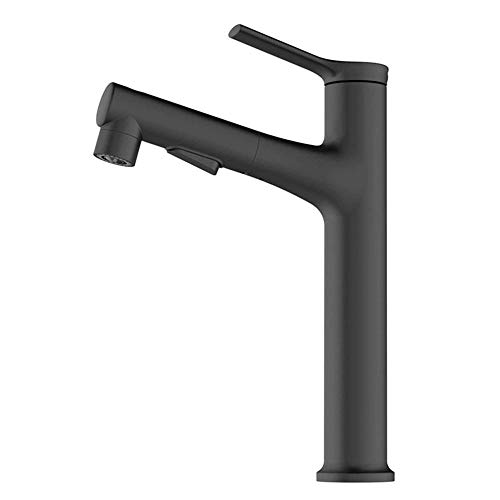 Robinet de lavabo rétractable 3 modes avec douchette extractible