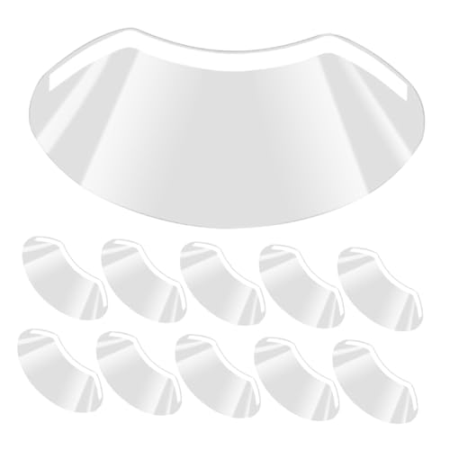Beaupretty 100個 ヘアサロンマスク アイシールドヘアカット 使い捨てアイシールド メイクアップアイシールド ヘアカットアイバイザー 透明なシールドマスク サロンアイシールド プラスチック
