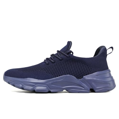 Image of Wrezatro Men's Slip on Walking Shoes Ultra Light Breathable Non Slip Running Shoes Casual Fashion Sneakers Mesh Workout Sports