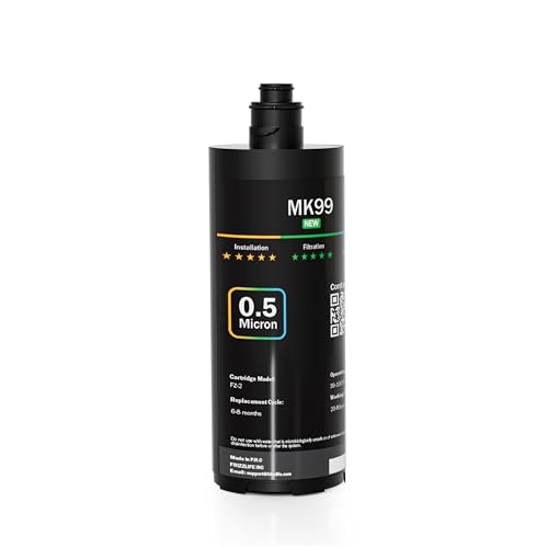 Frizzlife MK99 Replacement Filter Cartridge With FZ-2 Filter Cartridge, Black