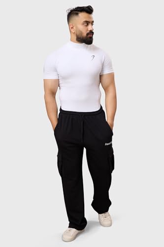 Image of Men Half Sleeves Slim Fit Compression High Neck Sports and Gym Tshirt