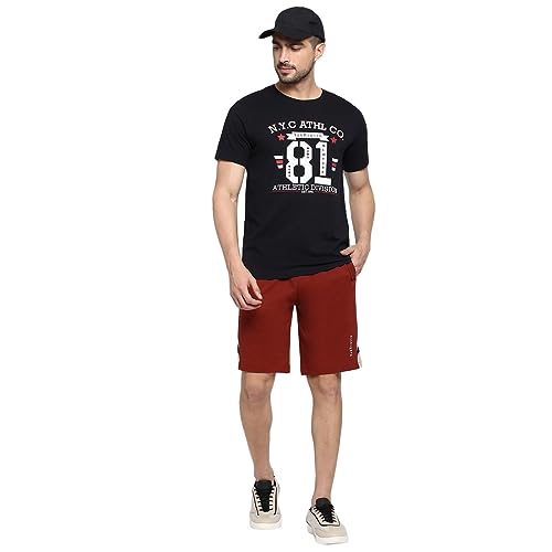 Image of Van Heusen Men Athleisure Smart Tech Knit Shorts - Pack of 1 Easy Stain Release, Anti Stat, Ultra Soft