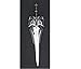 Warchief Wow Arthas Menethil Lich King Frostmourne 47 1/4'' Long Brushed Stainless Steel Sword