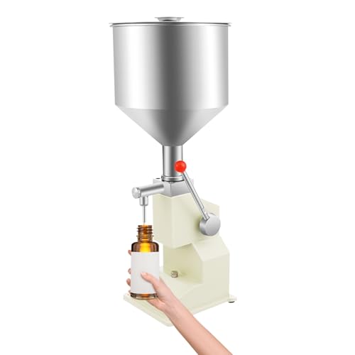 Manual Bottle Filling Machine,5-50ml Liquid Filling Machine,Manual Filling Machine,Stainless Steel Filling Machine Bottle Filler for Cream Shampoo Cosmetic