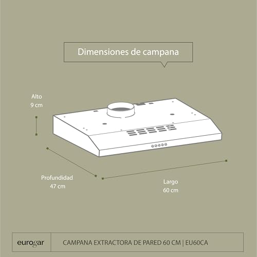 Recopilación de Campana 60 Cm del mes. 18 Campana 60 Cm marca EUROGAR (3)