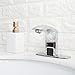 Greenspring Touchless Bathroom Sink Faucet, Automatic Sensor Faucet, Hands Free Vanity Faucets, Commercial Deck Mount Bathroom Faucet with Cover Plate, Chrome