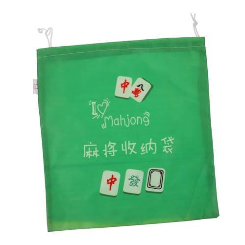Garneck Mahjong Accessories Bag Large Reusable Storage Pouch for Mahjong Tiles Compact for Travel Playing On-the-go