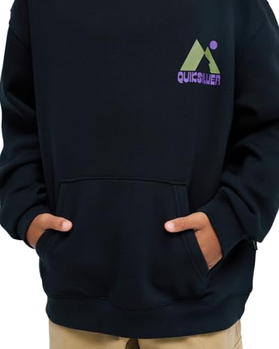 Sweat capuche oversize Quiksilver en molleton noir doux et chaud