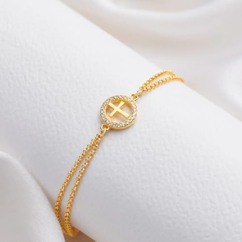 Pulsera de oro vermeil ideal para regalos de comunión y bautizo 2