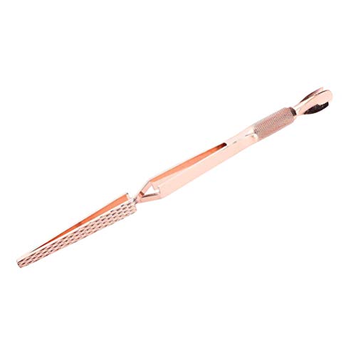 Minkissy Manicure Pedicure C-curve Pinching Tool Cuticle Pusher Nail Art Pincher Acrylic UV Gel Nails Dead Skin Pusher Shaping Clip for Girls Women