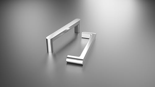 Image of Atlantic Cabinet Pull Handle Chrome Finish, Total Length 8 inch, Hole-to-Hole 192 mm, Pack of 4