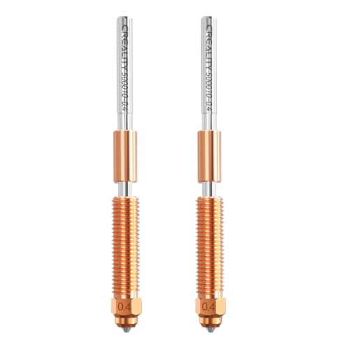 Creality Official K2 Plus Nozzle 0.4mm 2 PCS Quick-Swap 3D Printer Nozzle Copper Alloy and Hardened Steel Nozzle for 3D Printer K2 Plus K2 Creality Hi