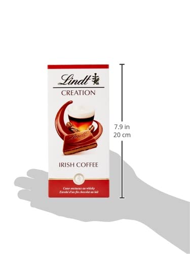 Lindt - Tablette CRÉATION Irish Coffee - Chocolat au Lait alcoolisé, 150g (Lot de 3)
