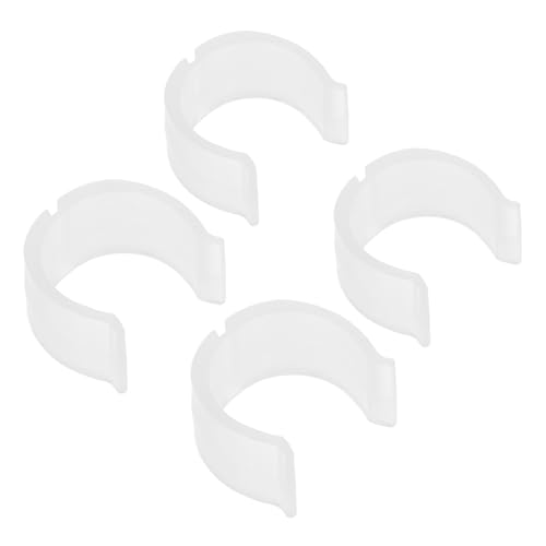 Cabilock 4Pcs Curtain Rod Bracket Buckle Elastic Holder for Rods Easy Installation and Quick Setup Versatile Fit for Wall Mounting for Projects