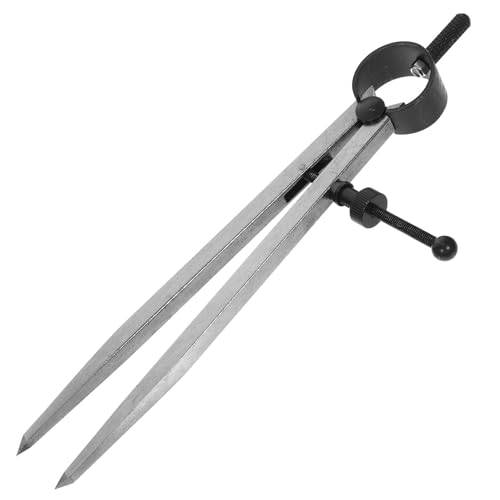 Alipis Medidor de Espaciado 150 Mm de Hierro Resistente, Calibre de Marcado Portátil para Cuero y Carpintería, Brújula de Dibujo Resorte para Trazado Preciso en Artesanías y Bricolaje