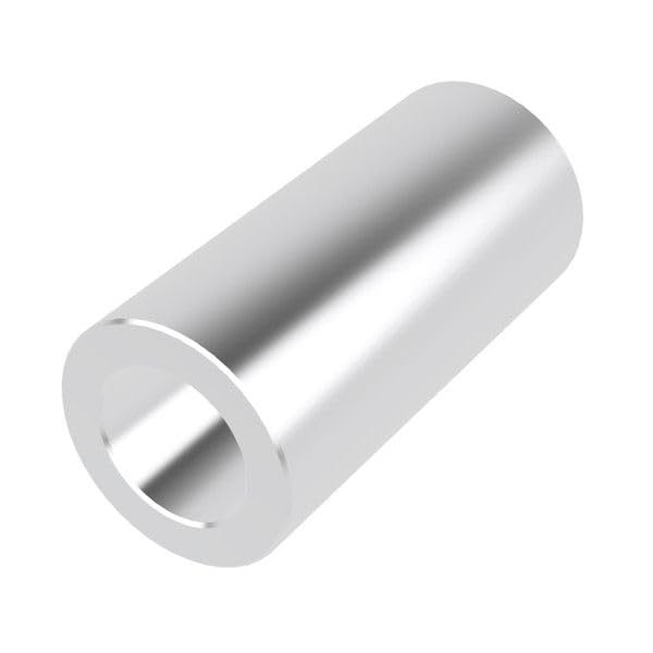 Aluminum Spacer 1/2" OD x 5/16" ID x Many Lengths Round by Metal Spacers Online (1-1/16" Length, 100) — image 1