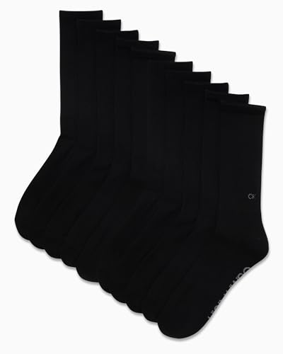 Calvin Klein Mens Crew Socks - 10 Pack Soft Stretch Breathable Athletic Socks for Men for Sports and Running (Size 7-12)2