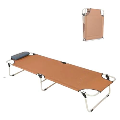 Lit pliant de camping robuste et stable, couchage d'appoint extérieur pliable pour adulte