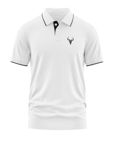 warriorworld Men's Polo T-Shirt | 270 GSM 100% Cotton Fabric | Classic Regular Fit with Tipped Collar | Stylish Half Sleeve Tee for Casual Outings & Office Wear-picture-17